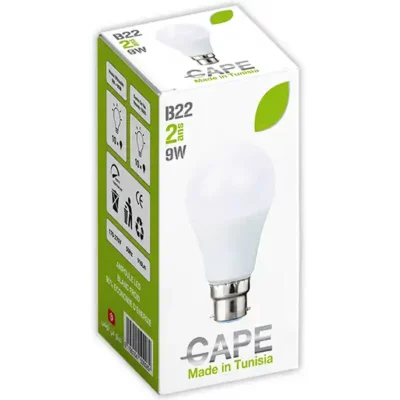 Économiques et durables : Ampoules LED B22 de 9W, idéales pour économiser l'énergie tout en offrant une lumière vive et agréable.