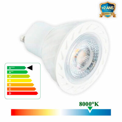 Spots LED GU10 – 50W Température de couleur : 4000° K « Lumière Blanche »